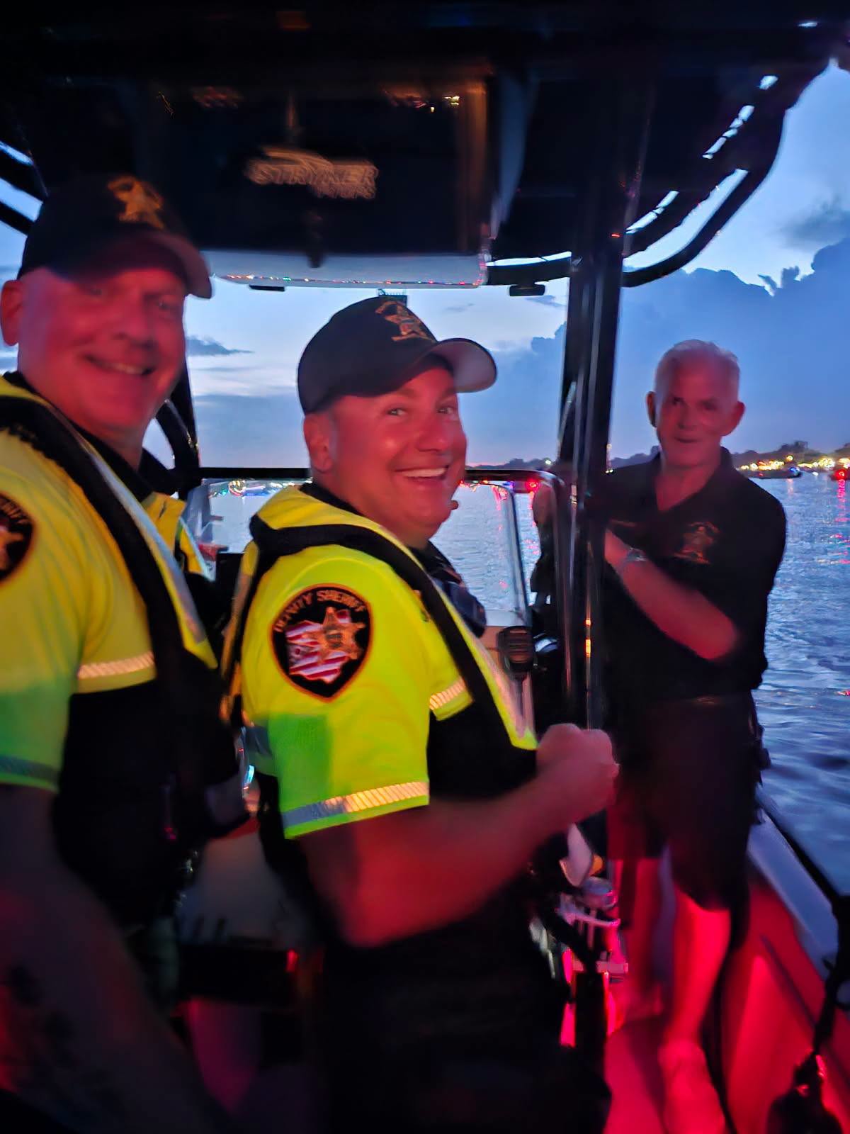 Marine Patrol deputies at the Buckeye Lake Blast